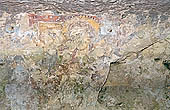 Sicily, Cava Ispica - Complesso del Cuozzo - Grotta della Madonna, pannello devozionale con la Mater Domini Eleusa